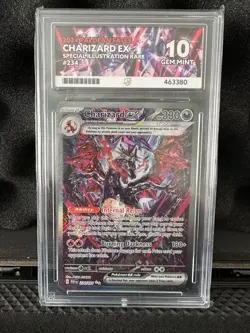 Charizard EX SIR Paldean Fates - ACE 10 GEM MINT Perfect Subgrades -Pokemon Rare - Image 4