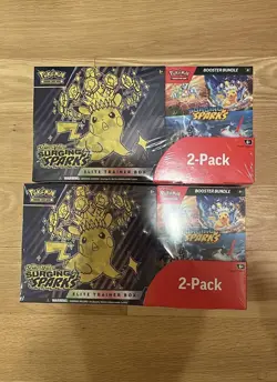 Pokemon Surging Sparks Elite Trainer Box/Booster Bundle Costco 2-Pack - Lot of 2 - Image 1