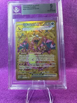 2023 POKEMON OBF EN-OBSIDIAN FLAMES HYPER RARE #228 CHARIZARD EX BGS 9 - Image 1