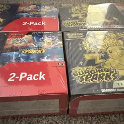 Brand New Pokemon Surging Sparks ETB + Booster Bundle Costco Sealed Lot of 4 - Image 4