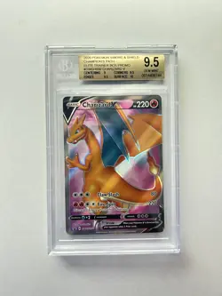 Pokemon Charizard V SWSH050 Champions Path ETB BGS 9.5 Gem Mint PSA 10 Sub Grade - Image 1