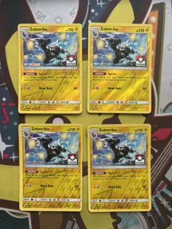 Pokemon Zebstrika 82/214 - 1st 2nd 3rd 4th League Challenge Stamped Promo Set - Image 1