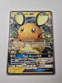 Pokemon TCG Dedenne GX World Championship Deck 2019 57/214 Regular Ultra Rare LP - Image 1