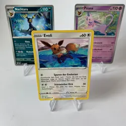 Evoli Entwicklungen Set Pokemon Karten - Evoli Nachtara Psiana - Deutsch Top - Image 1