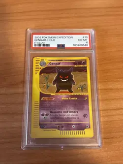 GENGAR-HOLO POKEMON EXPEDITION 2002 13/165 PSA 6 (Swirl) - Image 1