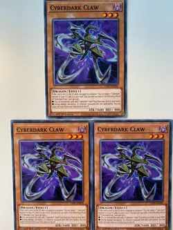 Yugioh Cyberdark Claw LDS1-EN035 Common NM x3 Play Set - Image 1