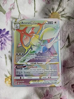 Pokemon Card Arceus VSTAR 176/172 Brilliant Stars Rainbow Secret Rare NM - Image 1