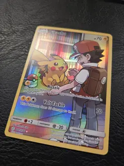 Pokemon TCG Sun & Moon Cosmic Eclipse Pikachu Card 241/236 Secret Rare Holo - Image 3