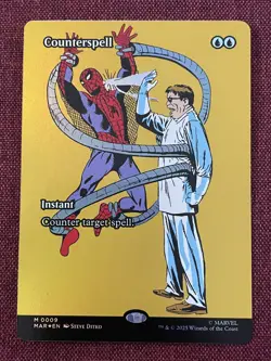 Counterspell #9 FOIL FULL ART NM/M MTG Spiderman Magic Card Marvel - Image 1