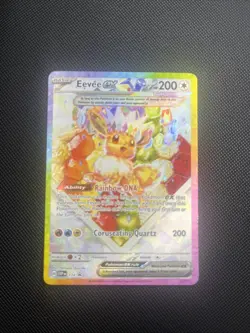 Pokemon TCG Eevee EX 174 Prismatic Evolutions Black Star Promo Card - Image 1