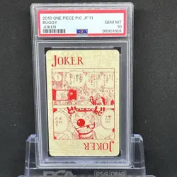 PSA 10 2010 Ensky One Piece Playing Card Jump Festa 2011 Buggy the clown Joker - Image 1
