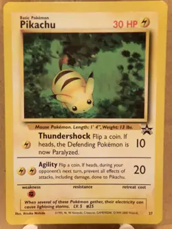 Pikachu 27 Promo Card Regular WotC Pokemon TCG - Image 1
