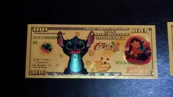 Billet Lilo Stitch OR Collector Yen Gold Dore card carte Goodies Ticket film - Image 1