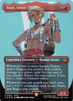 Vaan, Street Thief (Borderless) - FOIL - R FINAL FANTASY 390 - MTG - Image 1