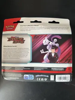 Pokemon TCG Destined Rivals 3 Pack Triple Blister Zebstrika New and Sealed - Image 2
