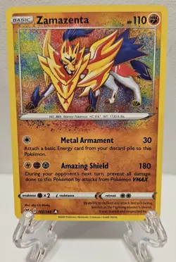 Zamazenta #102 Pokemon Vivid Voltage SWSH POKEMON 2020 MINT - Image 1