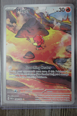 Pokemon TCG Magby 186/182 SV04: Paradox Rift Holo Near Mint - Image 1