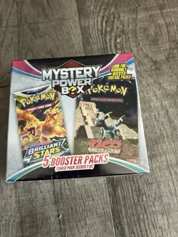 NEW Pokemon Mystery Power Box SEALED Chase Pack Seeded 1:10 (5 Booster Packs) - Image 1