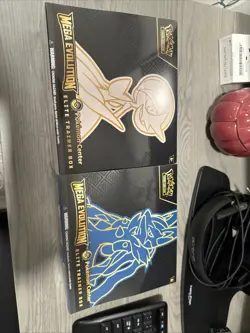 Pokemon TCG Mega Evolution Pokemon Center ETBs 2 Factory Sealed Boxes New - Image 1