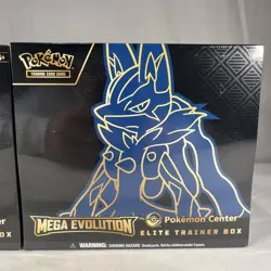 RDY2SHP Pokemon TCG Mega Evolution Pokemon Center ETBs 2 Factory Sealed Boxes - Image 2