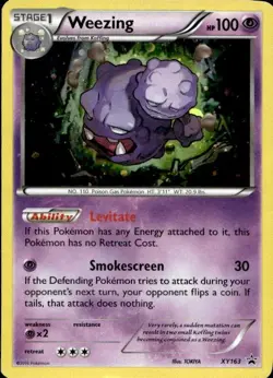 Nintendo Pokemon XY Promos Weezing #XY163 Promo,Holo - Image 1