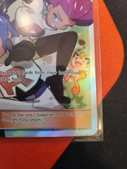 Pokemon TCG Jessie And James Full Art Trainer Card 68/68 Hidden Fates NM - Image 3