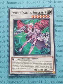 DOOD-EN042 Serene Psychic Sorceress Yu-Gi-Oh Card 1st Edition New - Image 1