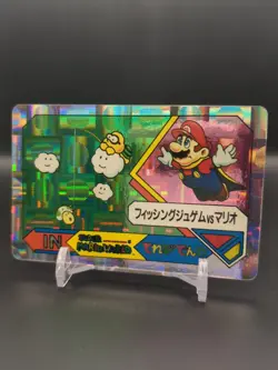 Mario Fishing Lakitu #11 Holo Super Mario World BROS Card BANPRESTO 1992 B1 - Image 1