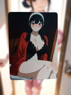 Yor Forger Spy X Family Anime Waifu Sexy Goddess Doujin Hentai Lewd Card - Image 1