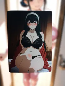 Yor Forger Spy X Family Anime Waifu Sexy Goddess Doujin Hentai Lewd Card - Image 1