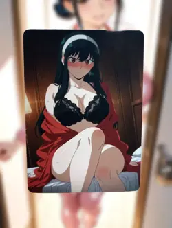 Yor Forger Spy X Family Anime Waifu Sexy Goddess Doujin Hentai Lewd Card - Image 1