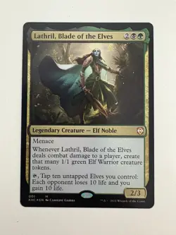 Lathril Blade of the Elves Foil MTG Magic the Gathering Card NM Near Mint KHC - Image 1