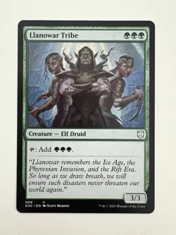 Llanowar Tribe MTG Magic the Gathering Card NM Near Mint KHC - Image 1