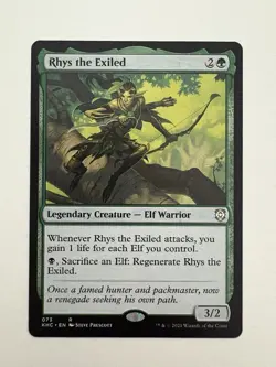Rhys the Exiled MTG Magic the Gathering Card NM Near Mint KHC - Image 1