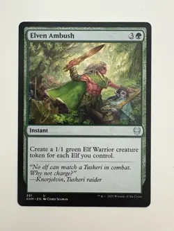 Elven Ambush MTG Magic the Gathering Card NM Near Mint KHM - Image 1