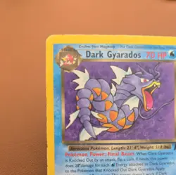 Pokemon TCG Dark Gyarados Non Holo Card Team Rocket Set 25 /82 Vintage MP - Image 2