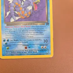 Pokemon TCG Dark Gyarados Non Holo Card Team Rocket Set 25 /82 Vintage MP - Image 4