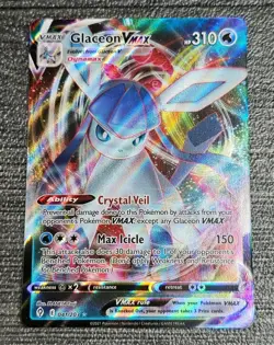Pokemon TCG Glaceon VMAX 041/203 Holo Rare Full Art Card 2021 Evolving Skies - Image 1