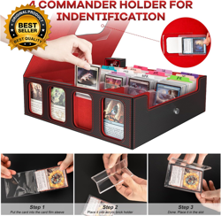 Card Storage Box 3200+ MTG Deck Box 30 Colorful Divider 4 Row Commander Trading - Image 3