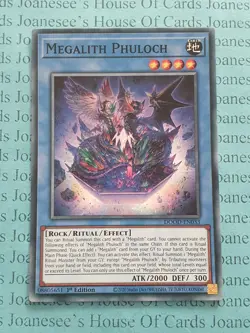 DOOD-EN033 Megalith Phuloch Yu-Gi-Oh Card 1st Edition New - Image 1