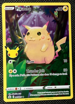 Pokemon Card 2021 25th Anniversary Celebrations Pikachu 005/025 Rare Holo - Image 1
