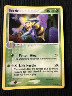 Beedrill #1/112 Reverse Holo Rare 2004 EX Fire Red Leaf Green Pokemon Card - Image 1