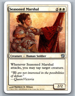 Magic The Gathering 9th Edition Seasoned Marshal #42/350 MTG TCG CCG Ninth - Image 1