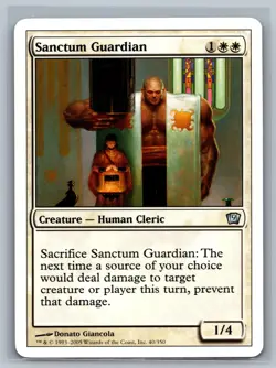 Magic The Gathering 9th Edition Sanctum Guardian #40/350 MTG TCG CCG Ninth - Image 1