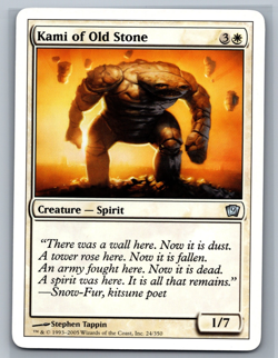 Magic The Gathering 9th Edition Kami of Old Stone #24/350 MTG TCG CCG Ninth - Image 1