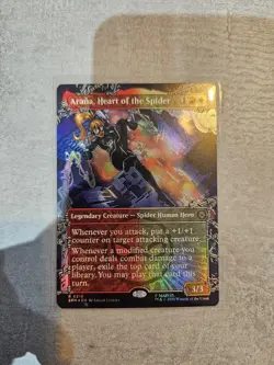 0213 Arana, Heart of the Spider - Spider-Man - Rare - Borderless - FOIL - MTG - Image 1