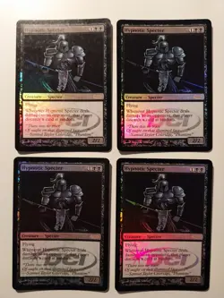 MTG 4x Hypnotic Specter Foil Player Rewards EXC - Image 1