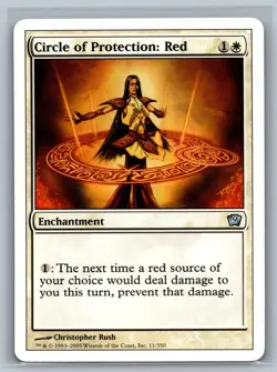 Magic MTG 9th Edition Circle of Protection: Red #11/350 TCG CCG Ninth - Image 1