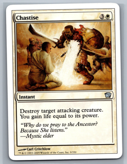 Magic The Gathering 9th Edition Chastise #9/350 MTG TCG CCG Ninth - Image 1
