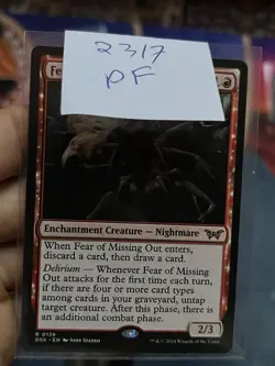 Fear Of Missing Out • Duskmourn • Pack Fresh • MTG (2317) - Image 3